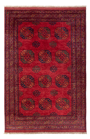 Afghansk tæppe - Kunduz - 298 x 201 cm - rød