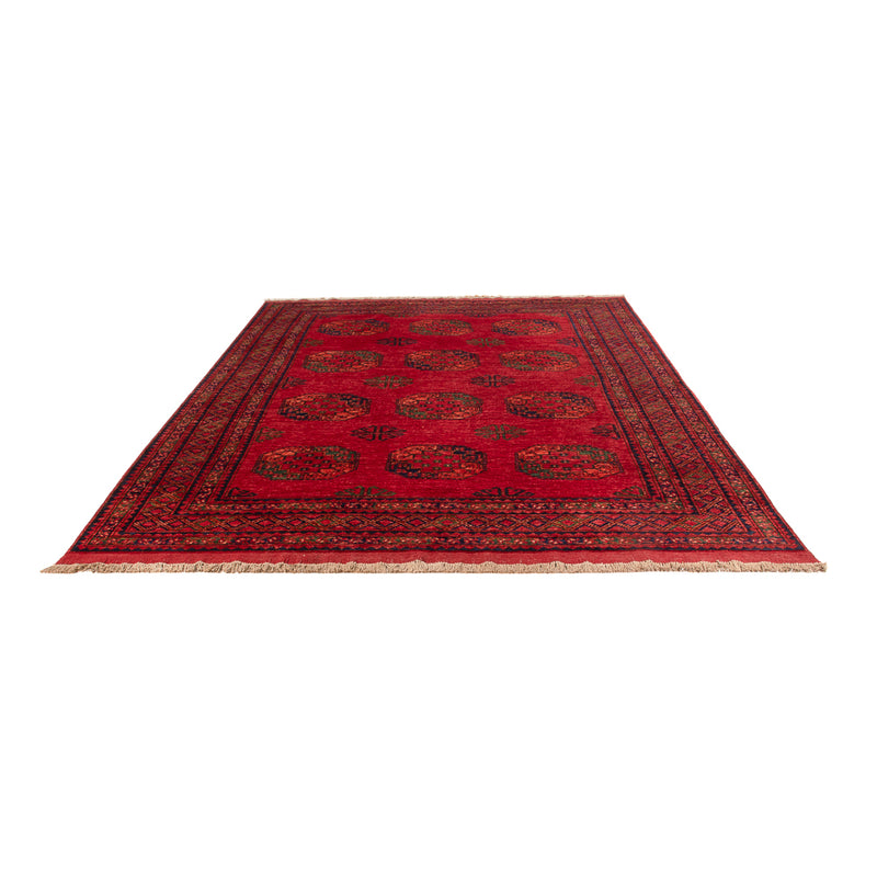 Afghansk tæppe - Kunduz - 298 x 201 cm - rød