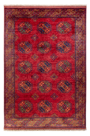 Afghansk tæppe - Kunduz - 301 x 200 cm - rød