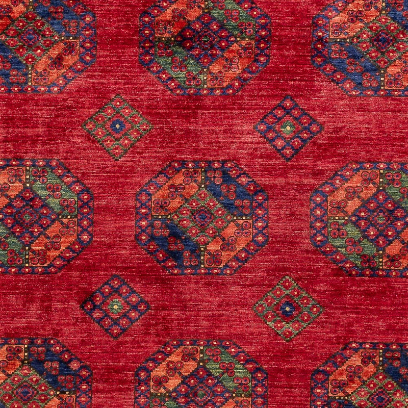 Afghansk tæppe - Kunduz - 301 x 200 cm - rød