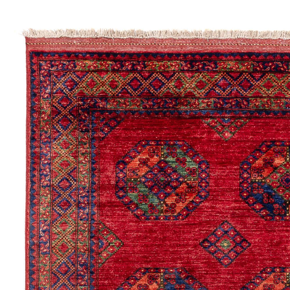 Afghansk tæppe - Kunduz - 301 x 200 cm - rød