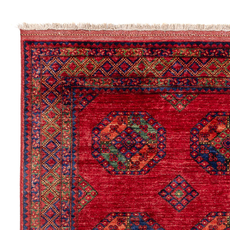 Afghansk tæppe - Kunduz - 301 x 200 cm - rød