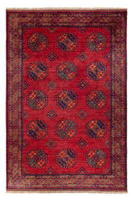 Afghansk tæppe - Kunduz - 300 x 206 cm - rød