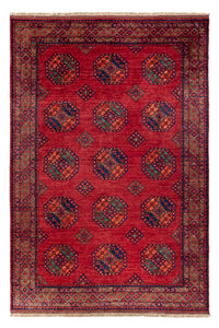 Afghansk tæppe - Kunduz - 300 x 206 cm - rød