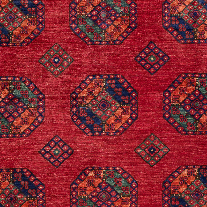 Afghansk tæppe - Kunduz - 300 x 206 cm - rød
