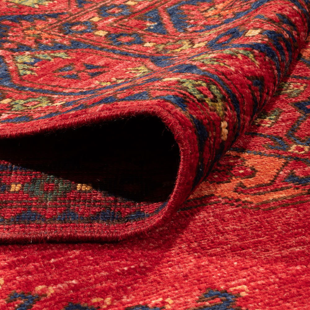 Afghansk tæppe - Kunduz - 296 x 214 cm - rød