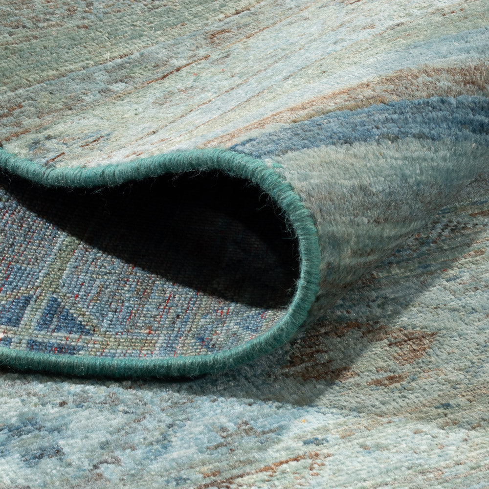 Ziegler Carpet - Shal - Vintage / farvet - 288 x 207 cm - lyseblå