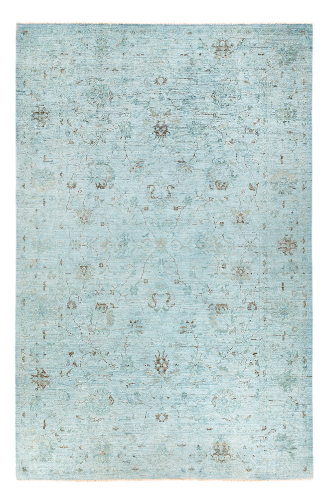 Ziegler Tæppe - Moderne - Vintage / farvet - 300 x 202 cm - lyseblå