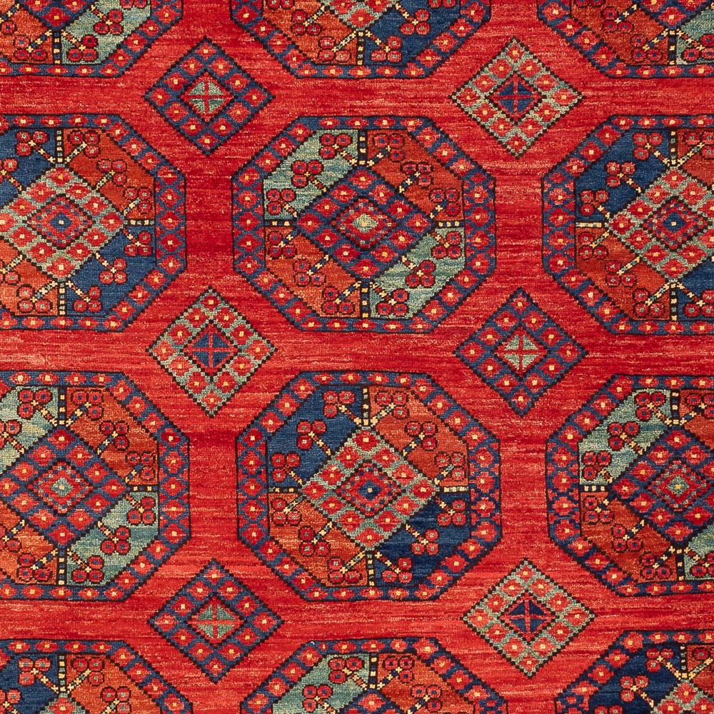 Afghansk tæppe - Kunduz - 305 x 209 cm - rød