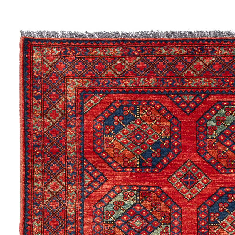 Afghansk tæppe - Kunduz - 305 x 209 cm - rød