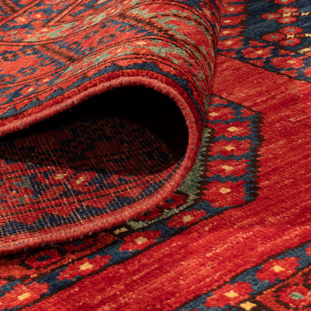 Afghansk tæppe - Kunduz - 305 x 209 cm - rød