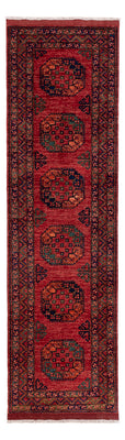 Løber Afghansk tæppe - Kunduz - 300 x 83 cm - rød