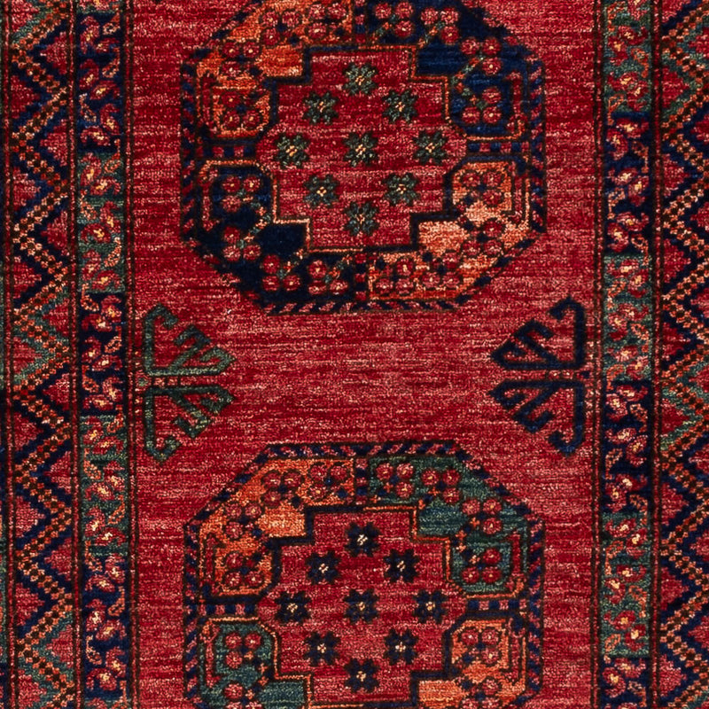 Løber Afghansk tæppe - Kunduz - 300 x 83 cm - rød