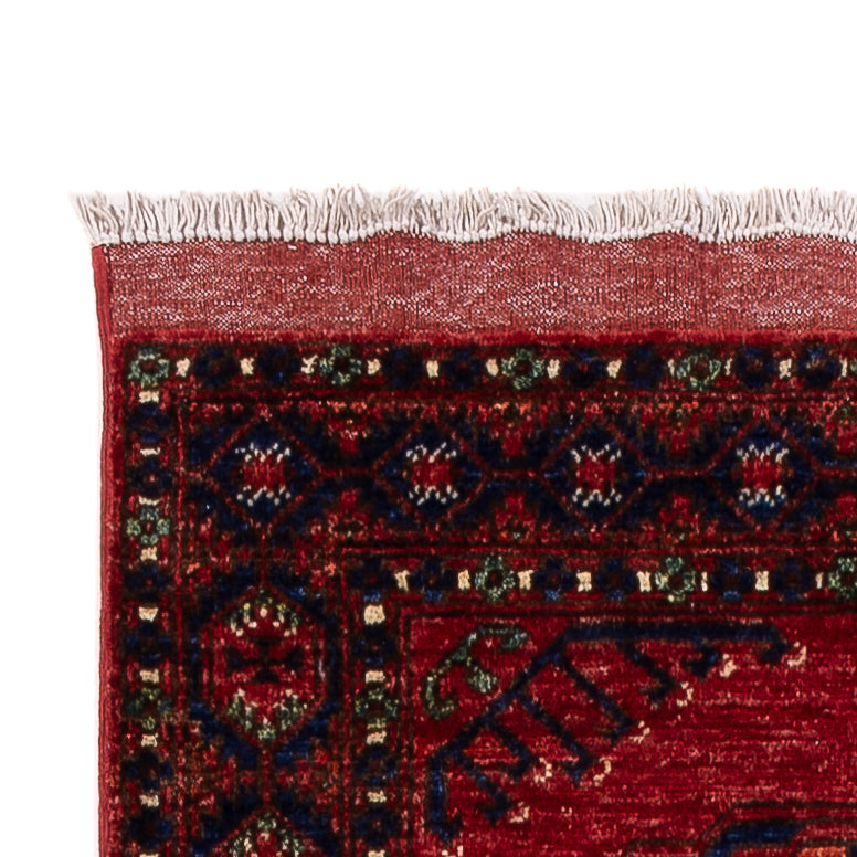 Løber Afghansk tæppe - Kunduz - 305 x 82 cm - rød