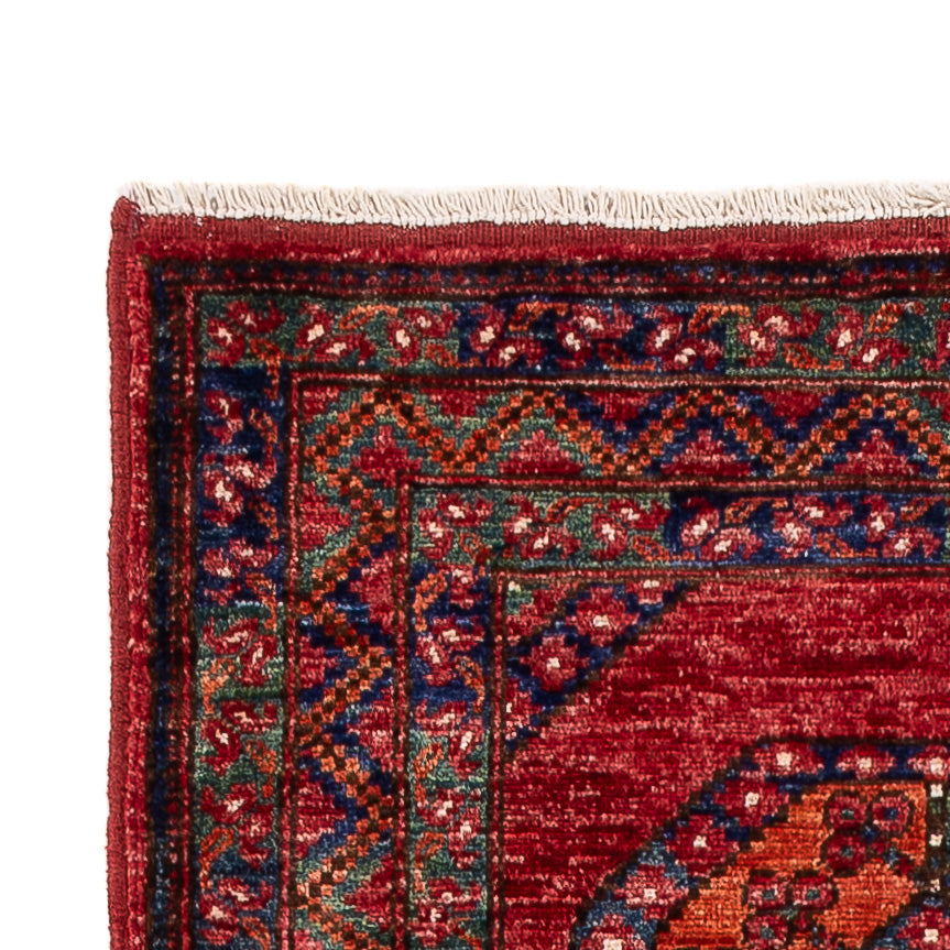Løber Afghansk tæppe - Kunduz - 291 x 87 cm - rød
