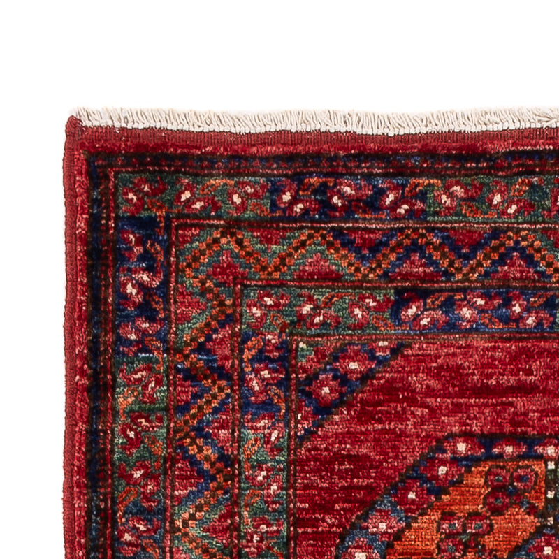 Løber Afghansk tæppe - Kunduz - 291 x 87 cm - rød