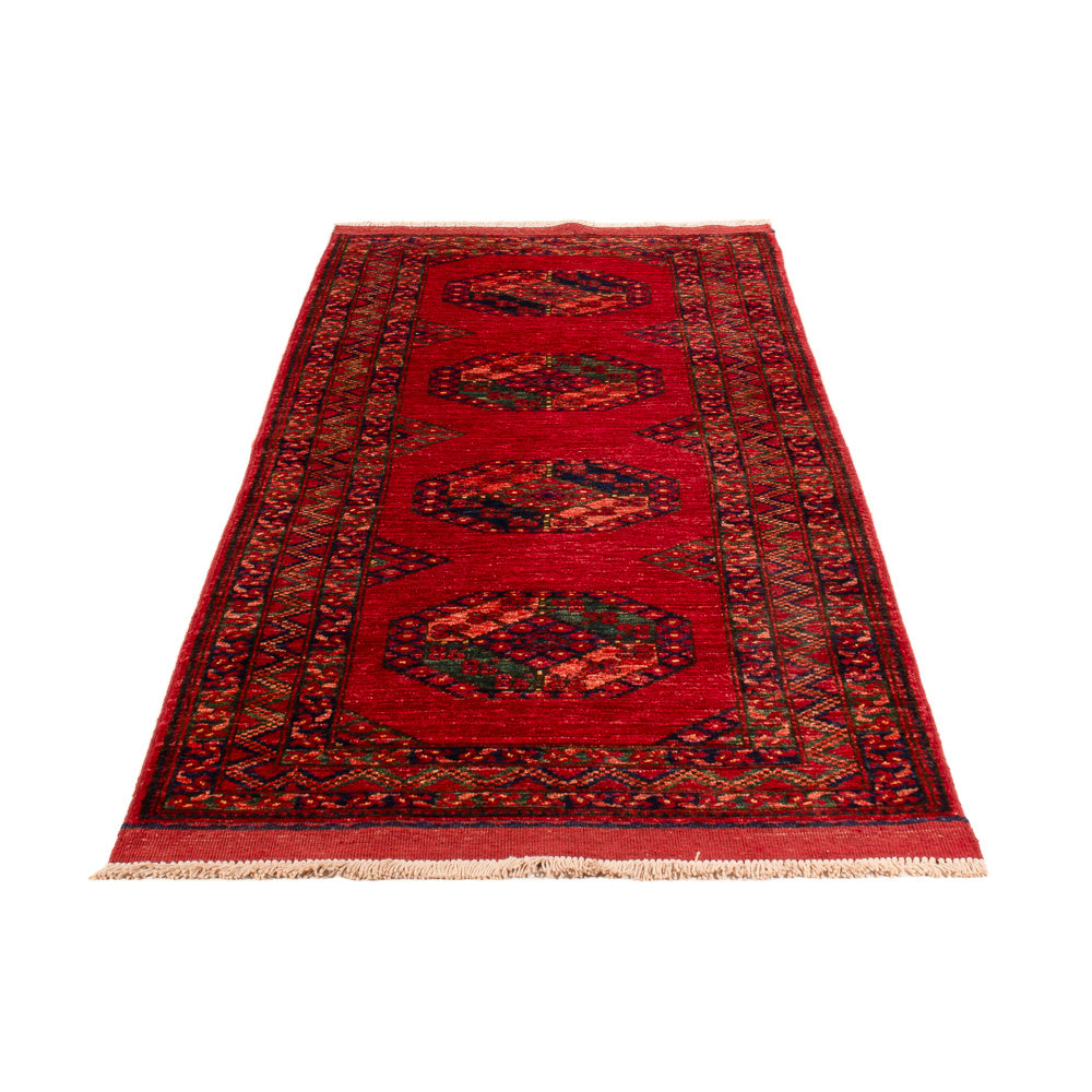 Løber Afghansk tæppe - Kunduz - 237 x 83 cm - rød