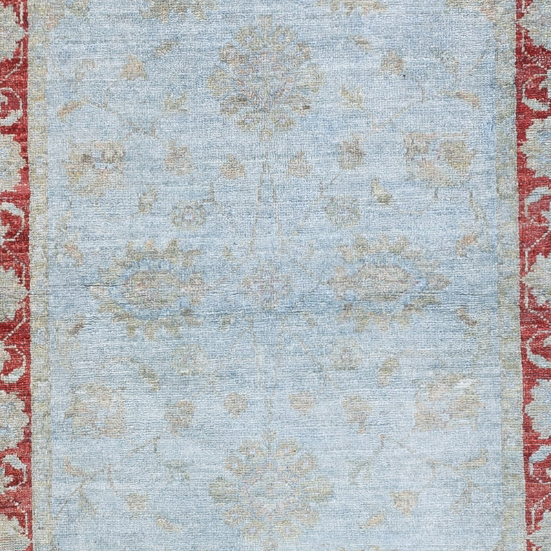 Løber Ziegler Tæppe - Moderne - 303 x 89 cm - lyseblå