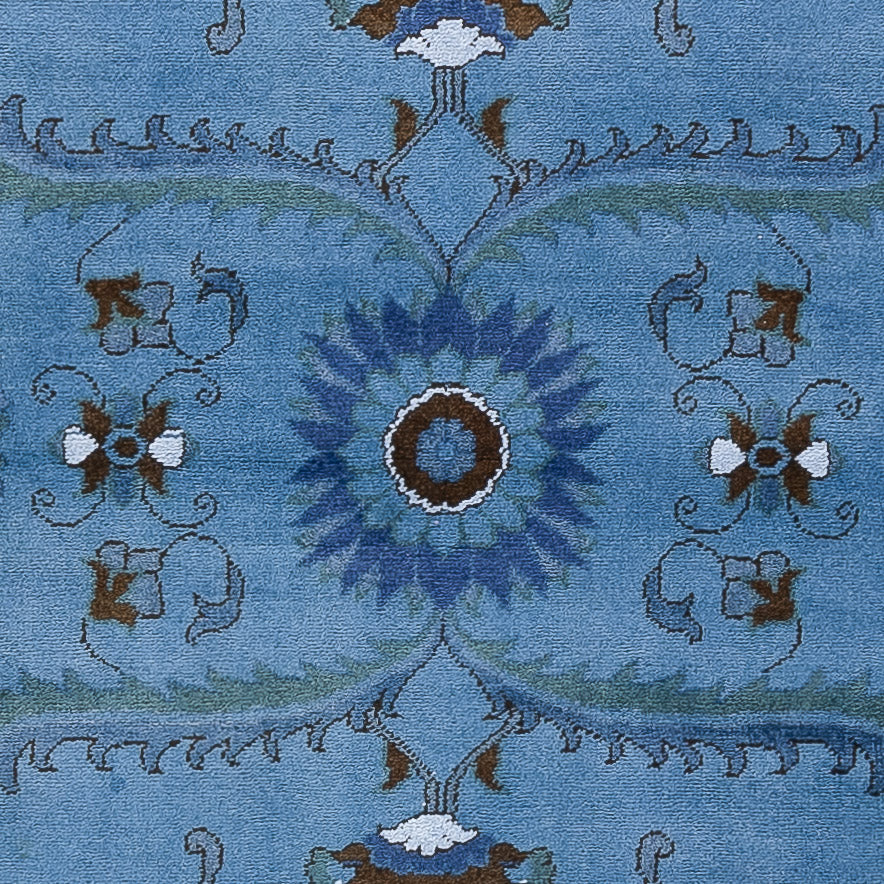 Løber Ziegler Tæppe - Moderne - 245 x 80 cm - blå