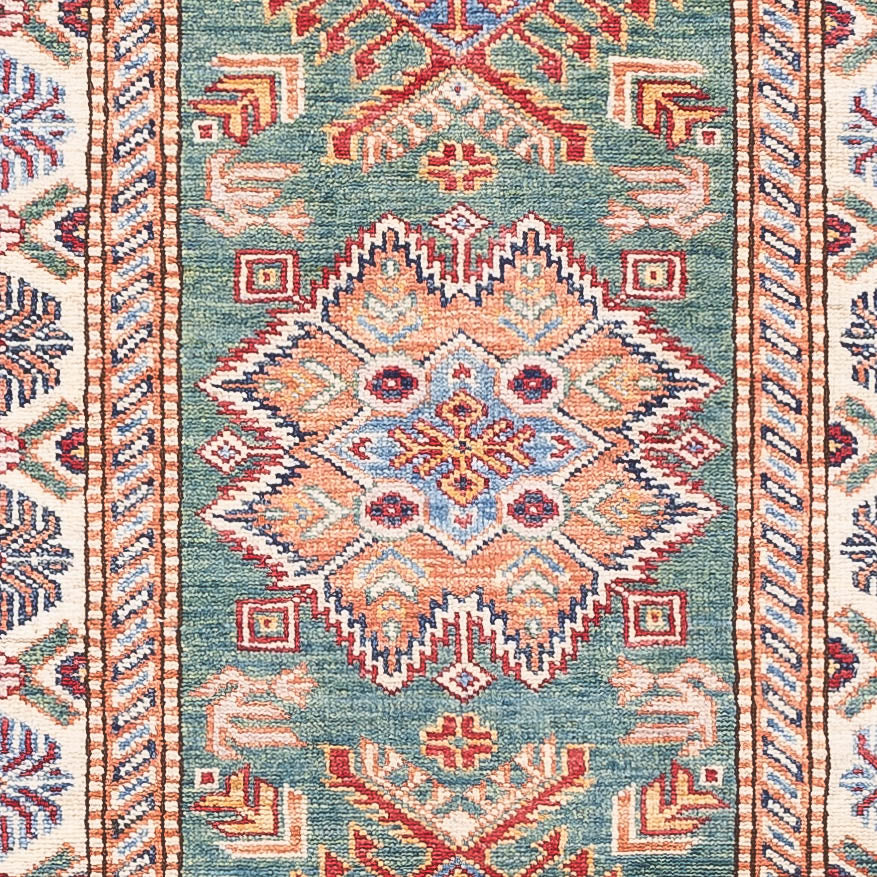 Løber Ziegler Carpet - Kazak - 243 x 72 cm - lysegrøn