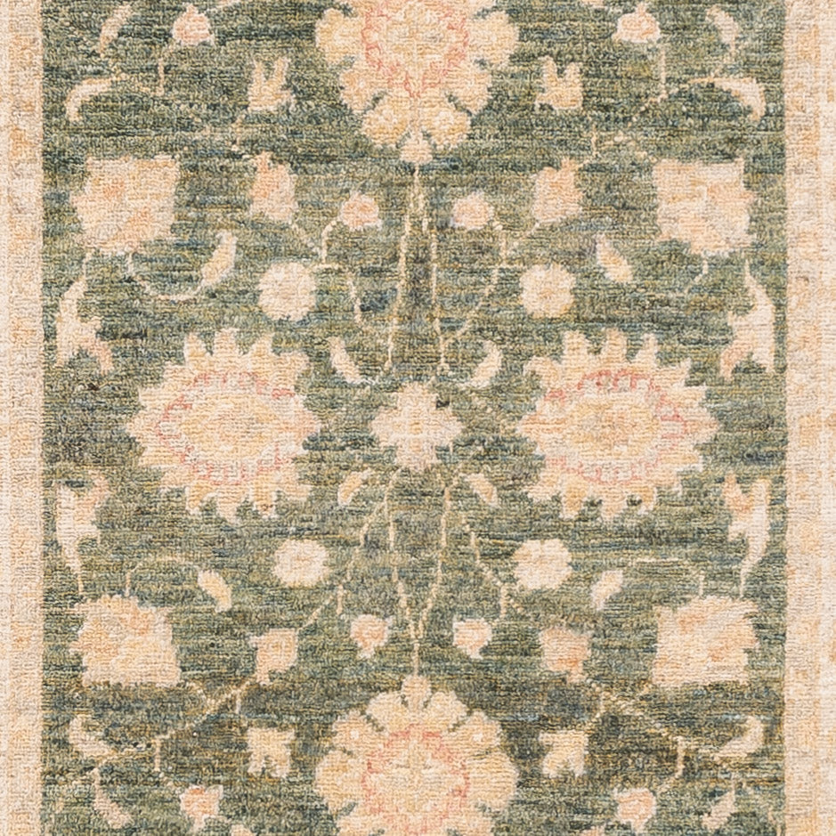 Løber Ziegler Carpet - 297 x 85 cm - olivengrøn