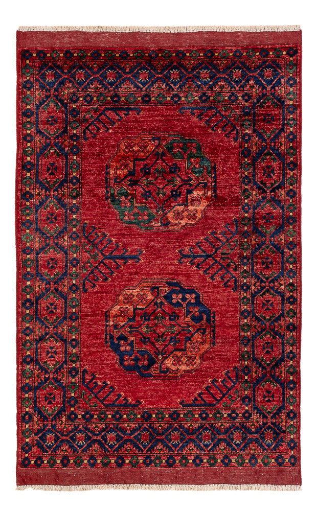 Afghansk tæppe - 150 x 100 cm - rød