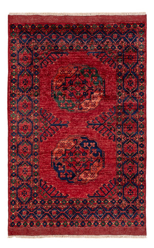 Afghansk tæppe - 150 x 100 cm - rød