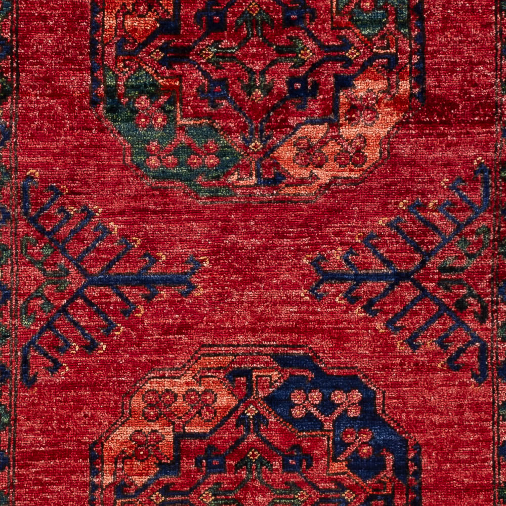 Afghansk tæppe - 150 x 100 cm - rød
