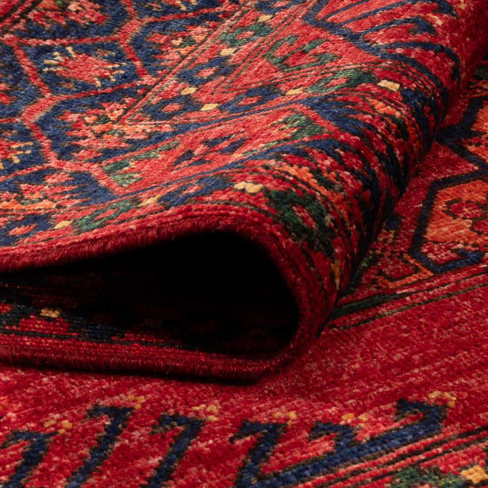 Afghansk tæppe - 150 x 100 cm - rød