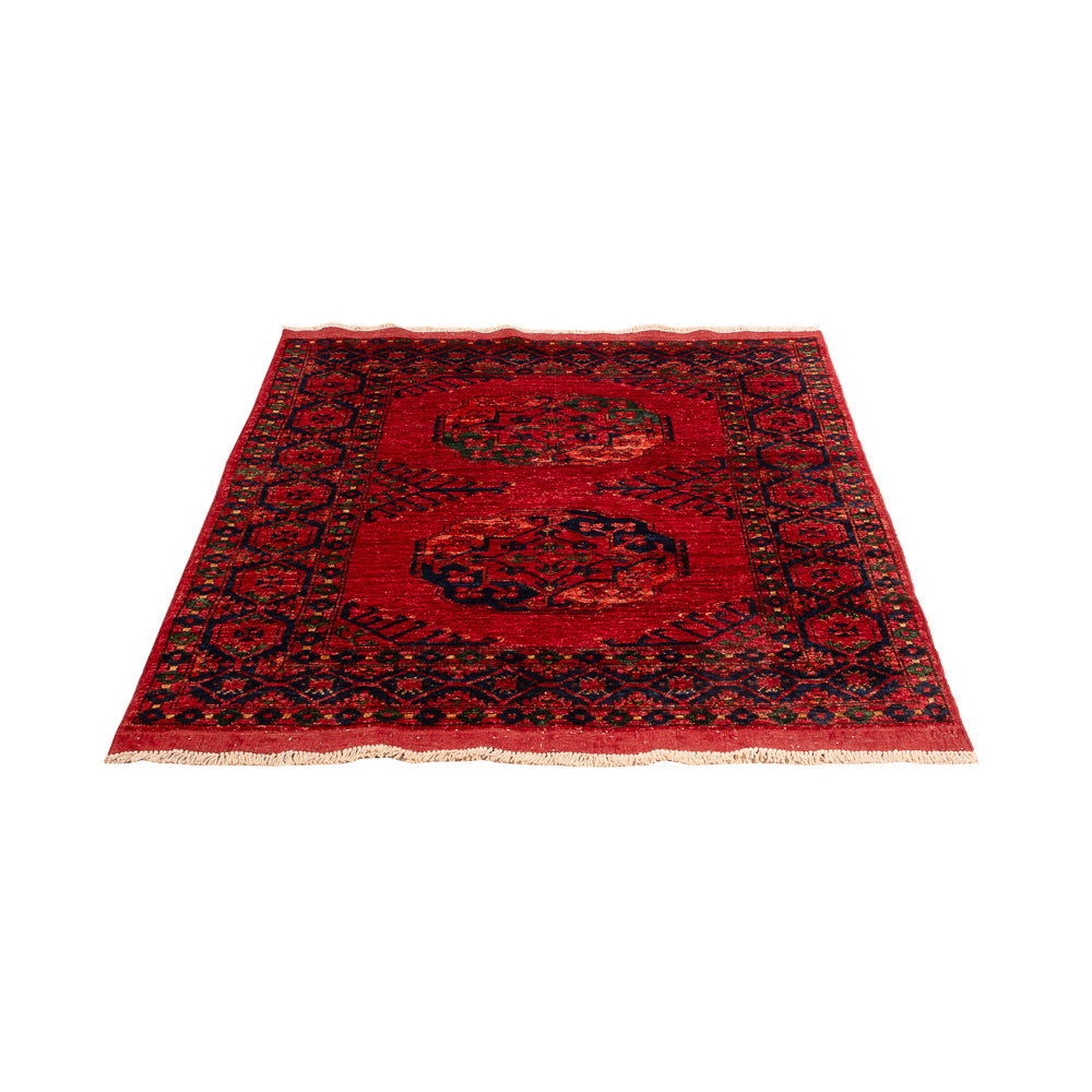 Afghansk tæppe - 150 x 100 cm - rød