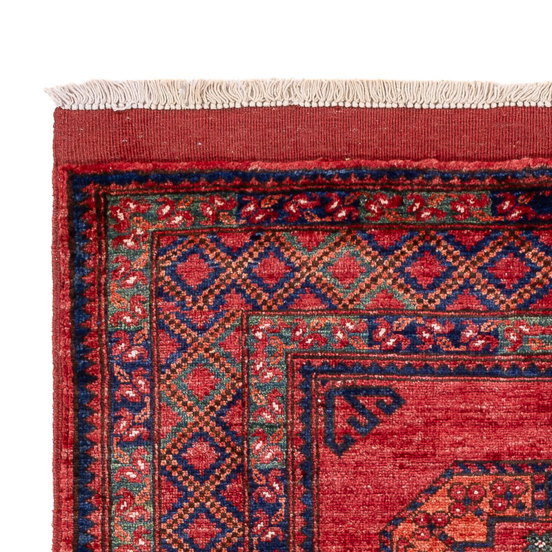 Afghansk tæppe - 149 x 104 cm - rød