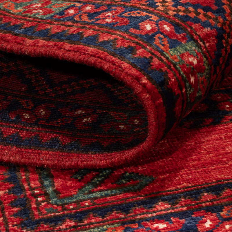 Afghansk tæppe - 149 x 104 cm - rød