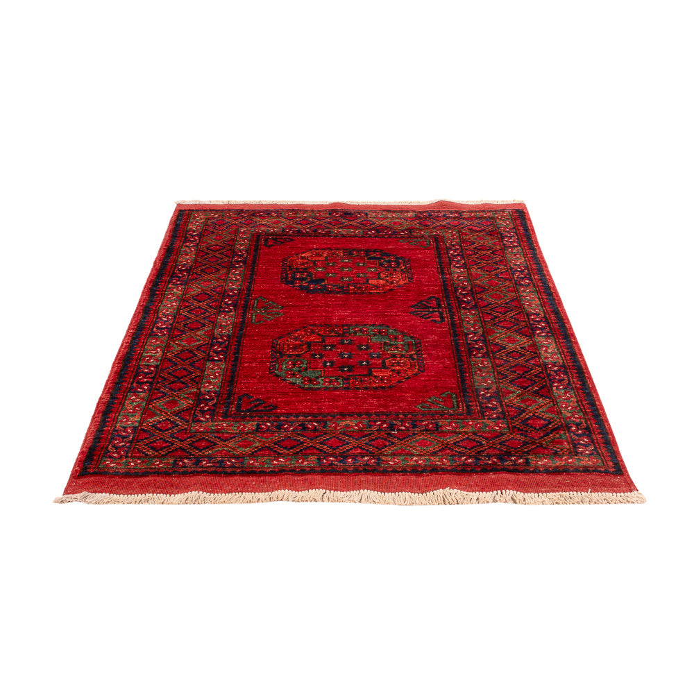 Afghansk tæppe - 149 x 104 cm - rød