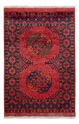 Afghansk tæppe - 152 x 105 cm - rød