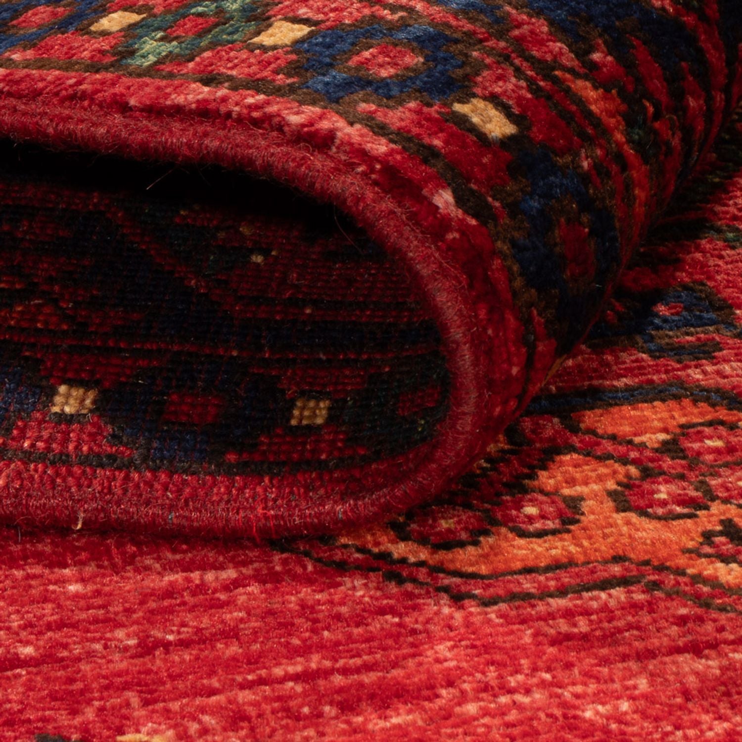 Afghansk tæppe - 152 x 105 cm - rød