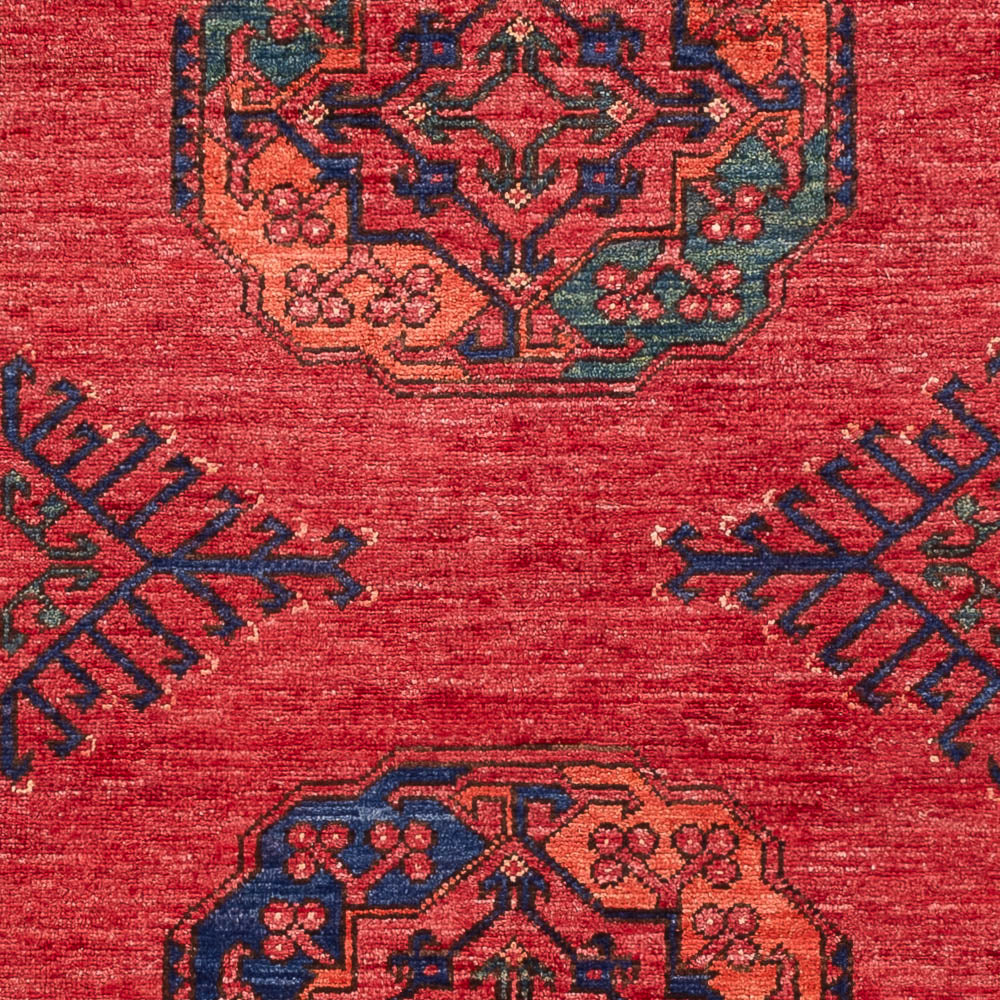 Afghansk tæppe - 150 x 104 cm - rød