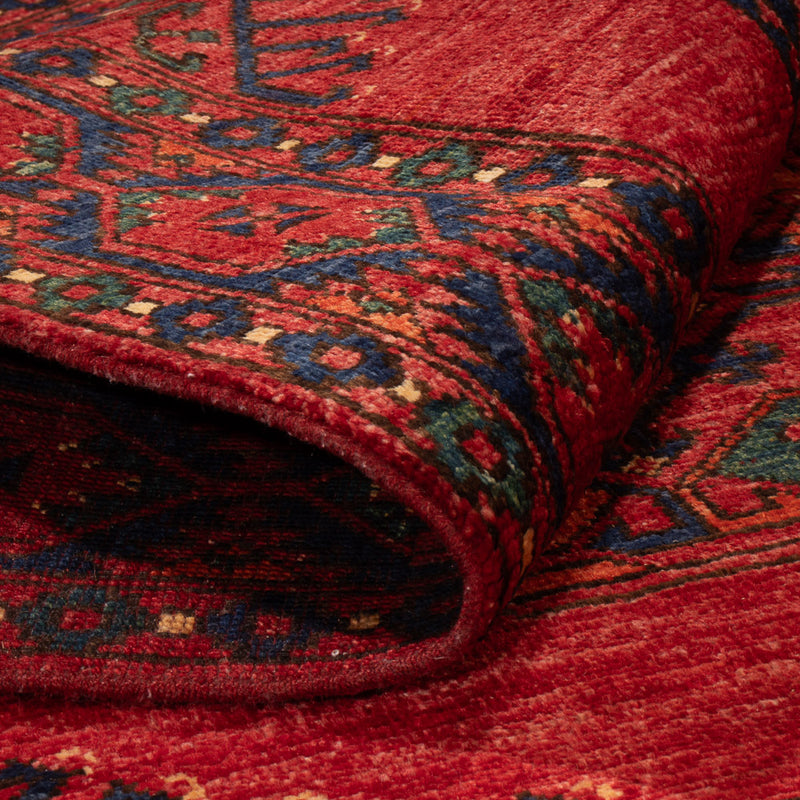 Afghansk tæppe - 150 x 104 cm - rød