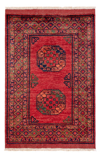 Afghansk tæppe - 151 x 101 cm - rød