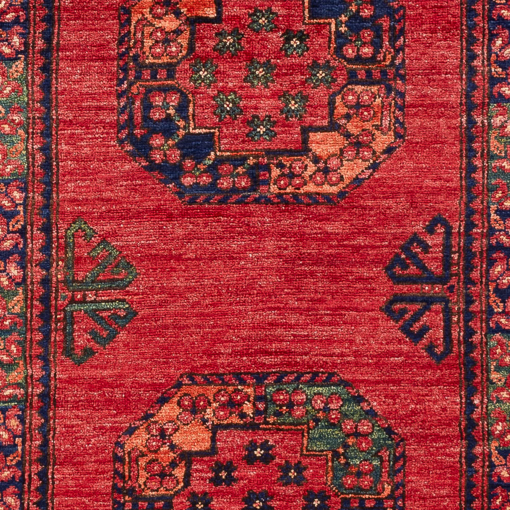 Afghansk tæppe - 151 x 101 cm - rød
