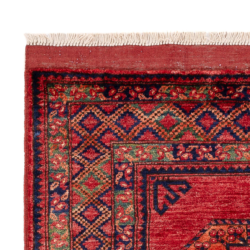 Afghansk tæppe - 151 x 101 cm - rød