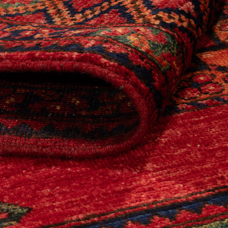 Afghansk tæppe - 151 x 101 cm - rød