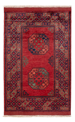 Afghansk tæppe - 153 x 103 cm - rød
