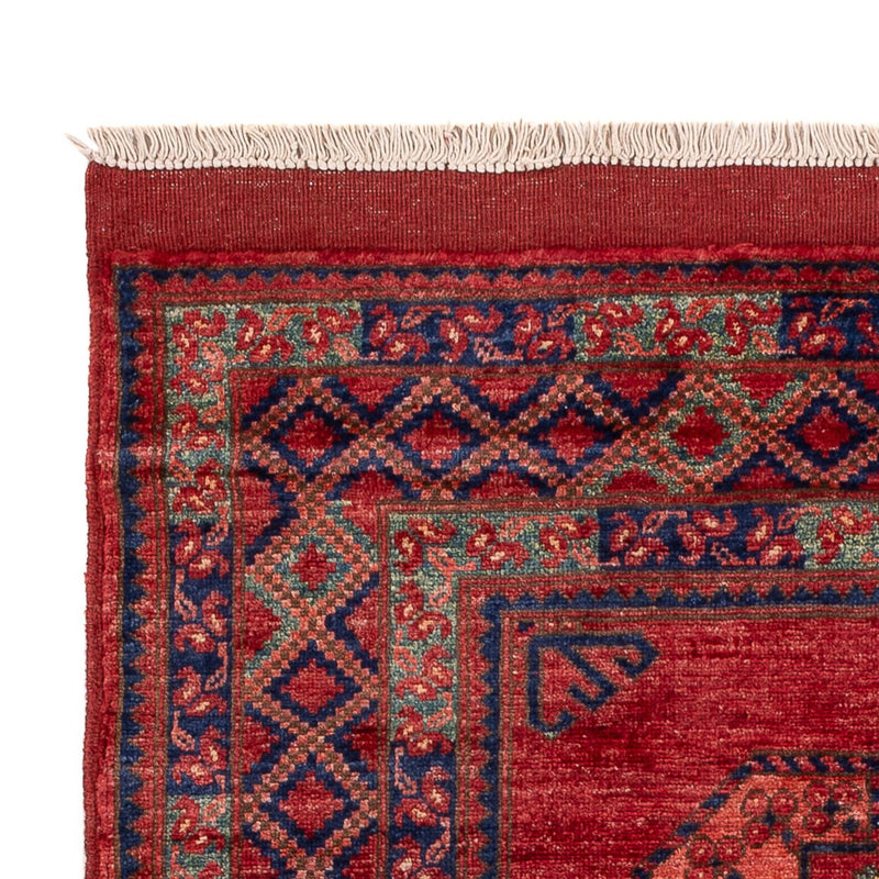 Afghansk tæppe - 153 x 103 cm - rød