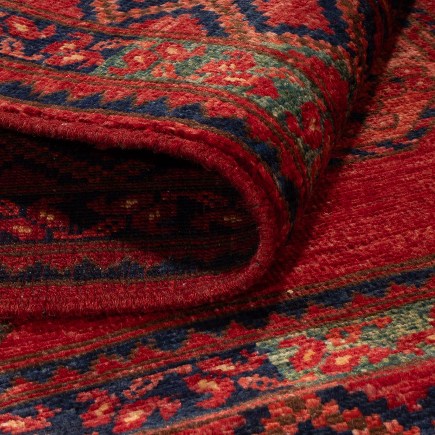 Afghansk tæppe - 153 x 103 cm - rød