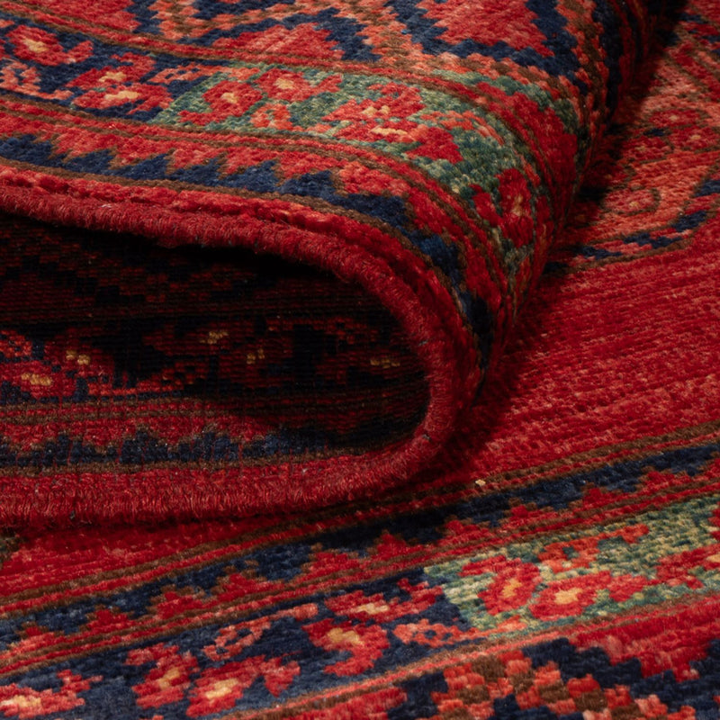 Afghansk tæppe - 153 x 103 cm - rød