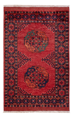 Afghansk tæppe - 153 x 103 cm - rød