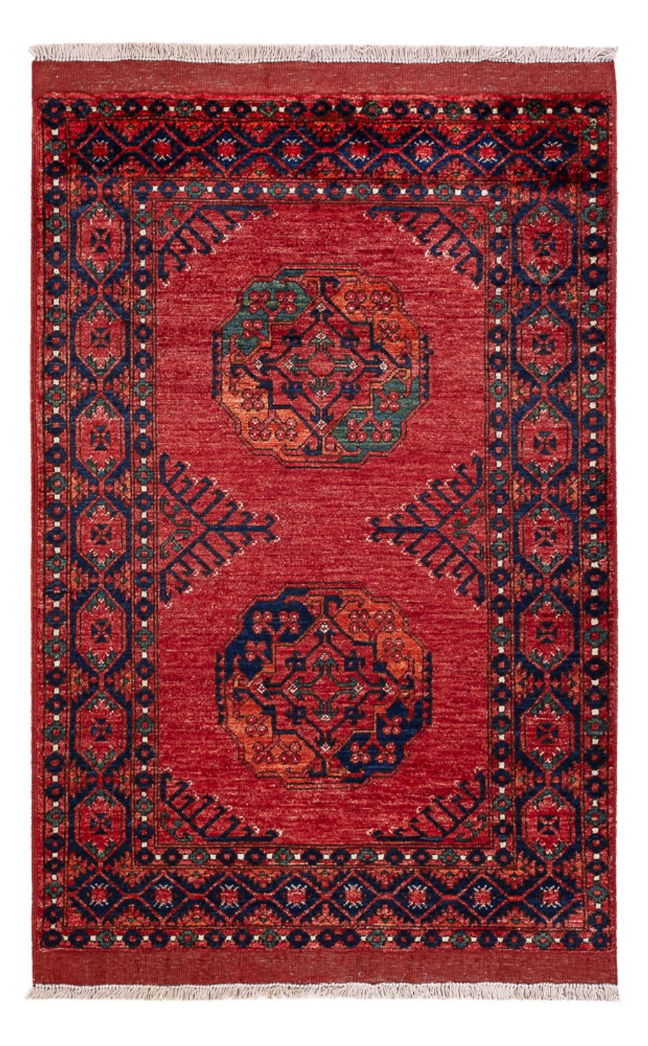 Afghansk tæppe - 153 x 103 cm - rød
