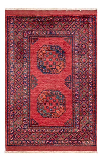 Afghansk tæppe - 154 x 102 cm - rød