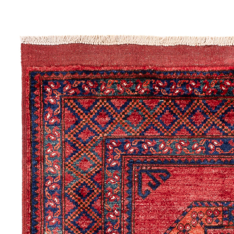 Afghansk tæppe - 154 x 102 cm - rød