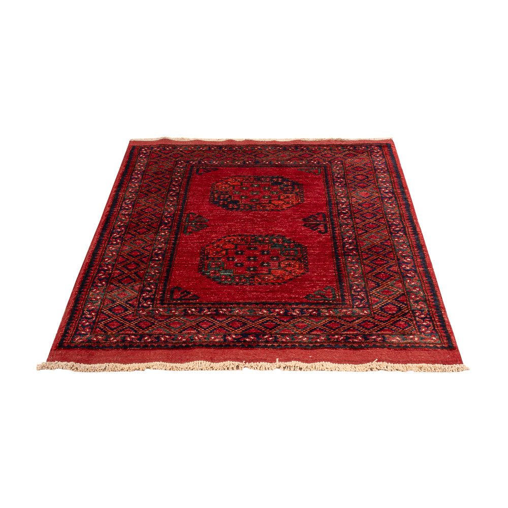 Afghansk tæppe - 154 x 102 cm - rød